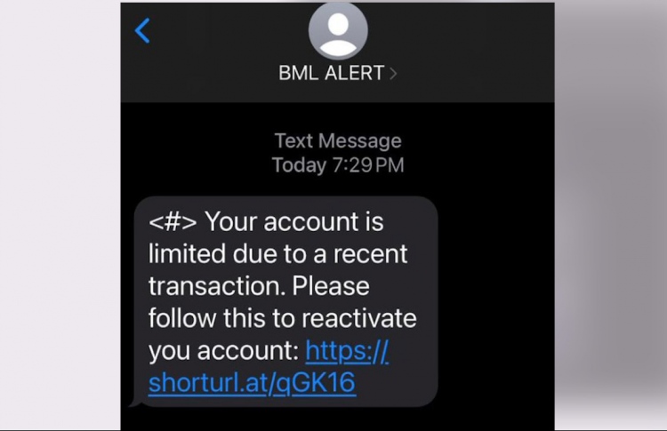 BML Warns of a New Wave of Fake Bank Messages